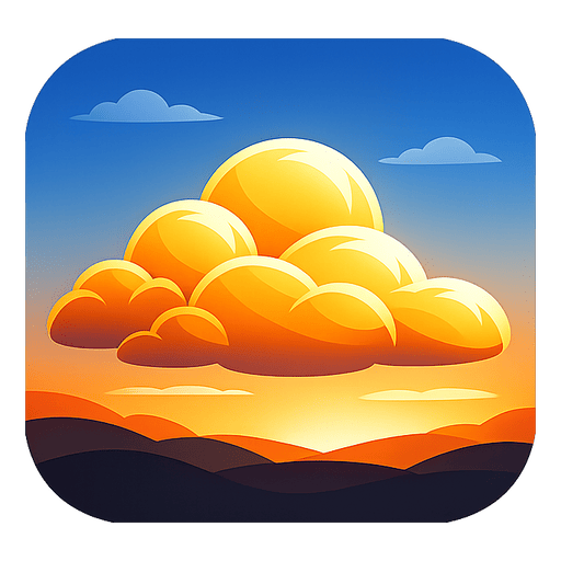 golden-clouds weather icon