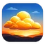 golden-clouds weather icon